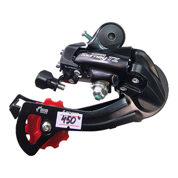 Переключатель задн. индекс. 7-к под болт черн. SHIMANO RD-TZ500 6-7ка