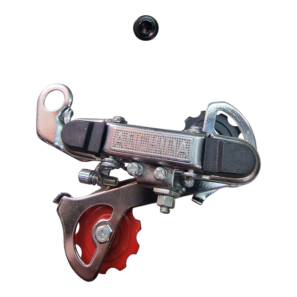 Перемикач швидкостей велосипеда задній бюджетний з болтом