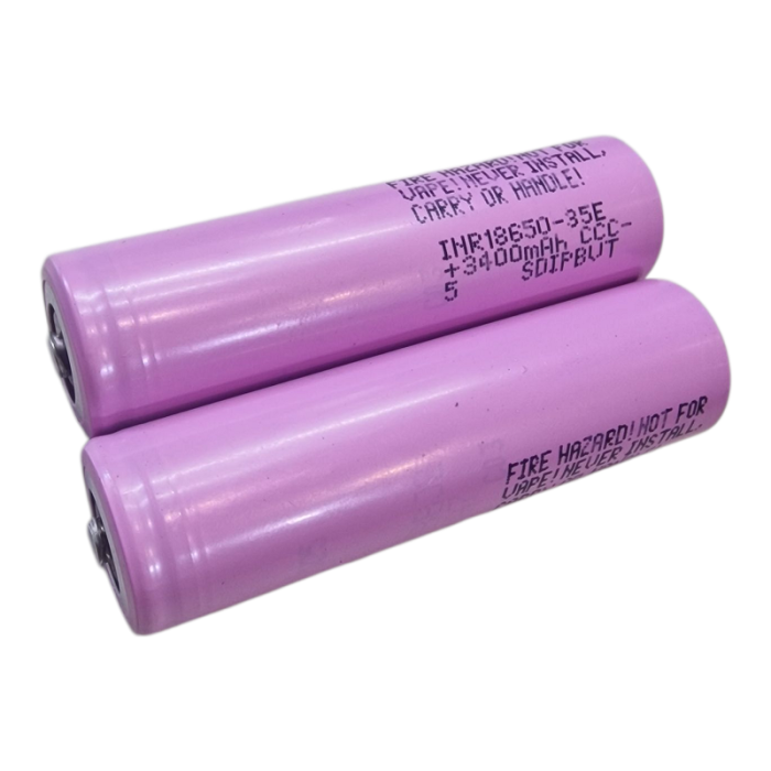 Акумулятор 18650 Li-Ion Samsung INR18650-35E, 3350-3500 нові 2025рік з напайкой
