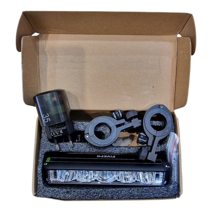 ВелоЛіхтарь 5LED (1400 lm, 8000 mAh, 4р, Waterproof, Li-Ion акум., ЗП Type-C)