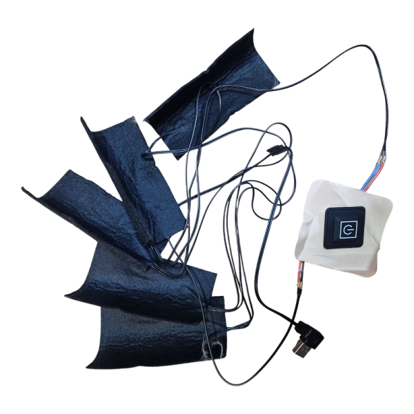 Ґрілка для тіла та одягу USB 8 в 1,usb, 5 елементів, 3 режими обігріву