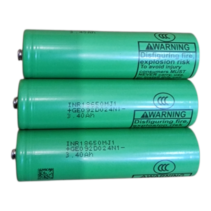 Акумулятор Li-ion 18650 LG INR18650 MJ1 3400mAh 10A НОВІ 25рік з напайкою