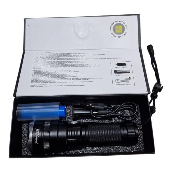 Двух режимный ручной Фонарик 858 Х Balog Алюминий