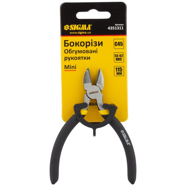 Бокорізи 115мм обгумовані рукоятки Mini SIGMA