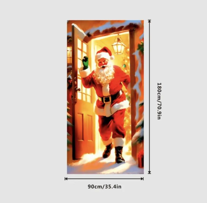 Новорічні прикраси для дому та інтер'єру Полотно тканина 1,8м на 0,9м