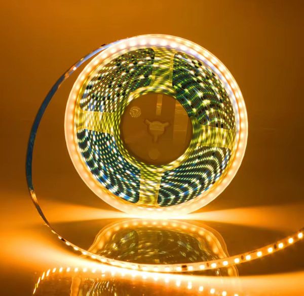Led лента  220-2835-120-NW 220В IP68 Золотисто желтая