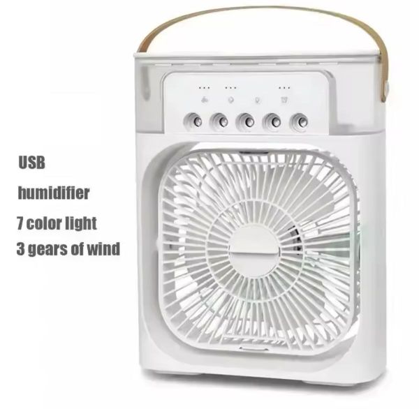 Портативный вентилятор, увлажнитель воздуха, мини кондиционер FAN Белый
