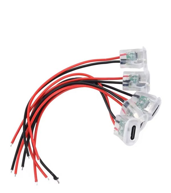 Удлинитель TYPE-C штекер с проводом и подсветкой